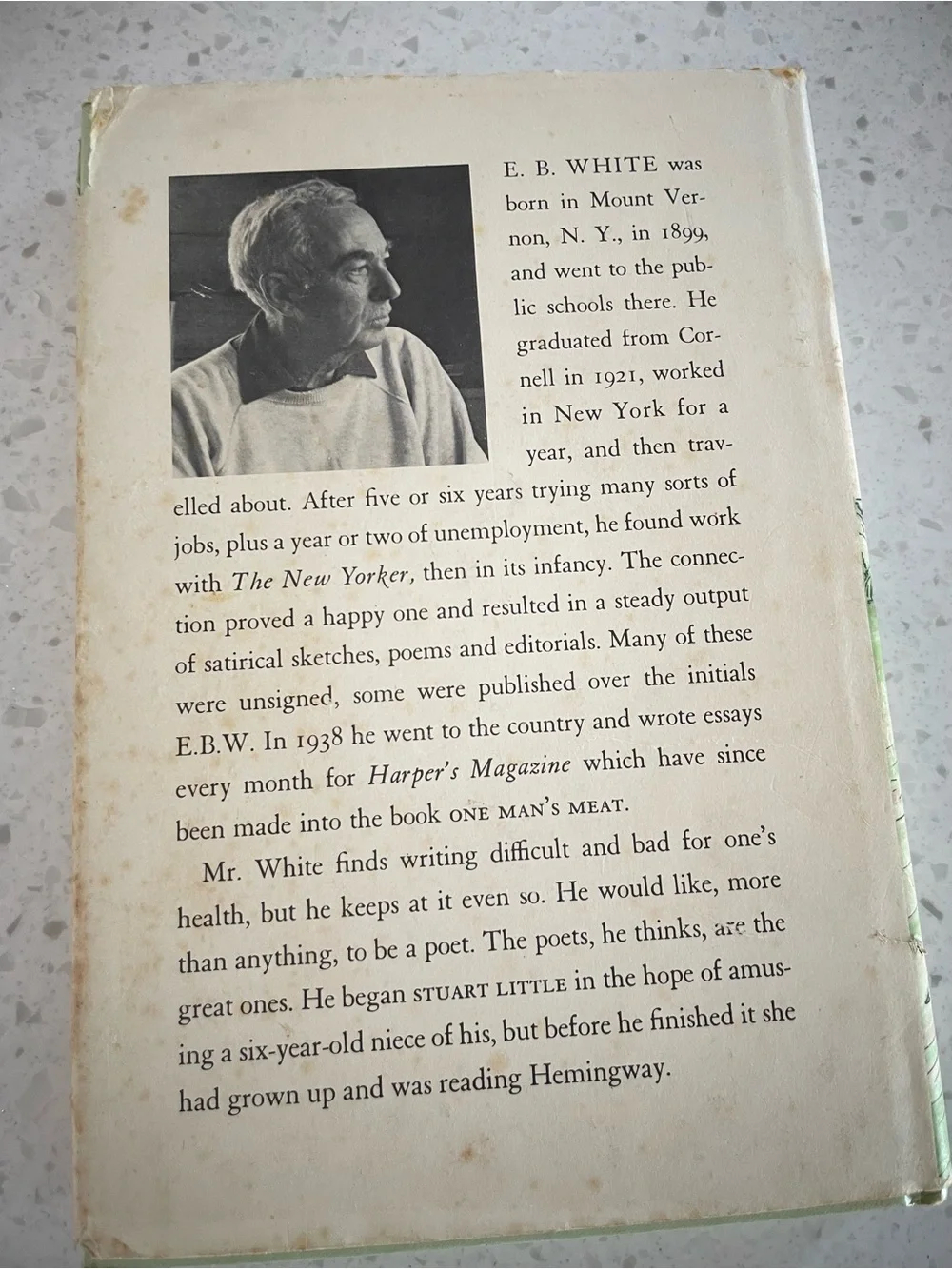 Vintage Stuart Little Hardback Book Cover 1945 - see photos
